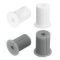 4pcs Cable Grommet For 1 Inch Wall Hole Silicone Routing Kit Anti-slip Pass Through Accessories Ethernet White Grey 