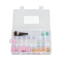 37pcs Tig Welding Torch Gas Lens Kit Replacement For Sr Wp 9 20 25 With10 Cup Alumina Nozzle Collet Gas Collets Body Cup Gasket 