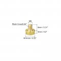 Uxcell Knurled Thumb Screws M6x8mm Flat Brass Bolts Grip Knobs Fasteners For Pc Electronic Mechanical 10pcs