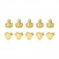 Uxcell Knurled Thumb Screws M6x8mm Flat Brass Bolts Grip Knobs Fasteners For Pc Electronic Mechanical 10pcs
