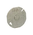 Round Steel Flat Box Cover 3 5 In With One 0 Knockout Model 8703-5 Powder Coated Ul Listed 10 Pack 