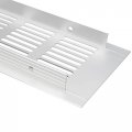 Uxcell Air Vent 300mmx80mm Grille Aluminum Alloy Louvered Grill Cover 2pcs