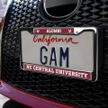 North Carolina Central Alumni Logo Full Size Standard License Plate Metal Frame