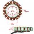 Caltric Stator Compatible With Honda Nx650 Nx-650 Dominator Nx 650 1988 1989 Motorcycle New 32101-38b02