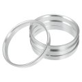 4pcs Od 70 6mm To Id 66 Aluminium Alloy Car Hub Centric Rings Wheel Bore Center Spacer 