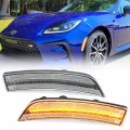 Nslumo Led Side Marker Lights Replacement For 2022 2023 Su Baru Brz Zd8 2022-up To Yota Gr86 Zn8 Jdm Style Amber Front Bumper 