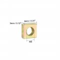 Uxcell Square Nuts M5x8mmx3mm Yellow Zinc Plated Metric Coarse Thread Assortment Kit 25 Pcs
