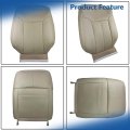2pcs Tan Artificial Leather Seat Covers Front Driver Side Top And Bottom Replacement For F250 F350 F450 F550 Lariat 2011-2016