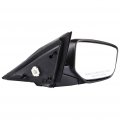 Ocpty Black Right Side Mirror Fit For 2008-2012 Honda Accord Smooth Glass Manual Fold Non-heated