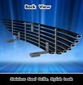 Egrille Matte Black Stainless Steel Billet Grille Grill Fits 94-98 Ford Mustang 