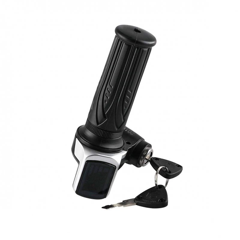 Zxtdr 48v Twist Throttle Grips Electric Key Lock Power Indicator For E Bike Go Kart Atv