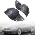 2pcs Splash Shield Set Front Driver Passenger Section For Infiniti M37 2011-2019 Replace 63844-1ma0a 63845-1ma0a Left Right 