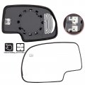 Ocpty Chrome Left Side Mirror Fit For 2003-2006 Cadillac Escalade Esv 2002-2006 Chevy Avalanche 1500 2500 Smooth Glass Heating