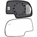 Ocpty Chrome Left Side Mirror Fit For 2003-2006 Cadillac Escalade Esv 2002-2006 Chevy Avalanche 1500 2500 Smooth Glass Heating