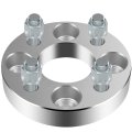1 In Wheel Spacers 4x100 Bore 60 1mm For Honda Fit Chevrolet Aveo And Cobalt 12x1 5 Studs Forged Aluminum Silver 2 Pieces 