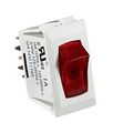Rv Trailer Rocker Switch 10a Illum On Off Spst White -red Designer Coll S241 