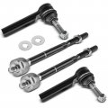 A-premium Set Of 4 Front Inner Outer Tie Rod End Kit Compatible With Jeep Compass 2007-2017 Patriot Dodge Caliber 2007-2012 