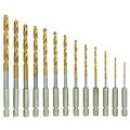 Warrior 61621 Titanium Nitride High Speed Steel Drill Bits 