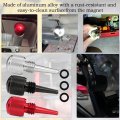 3-pack 55201 Magnetic Oil Dipstick For Inverter Generators Aluminum Replacement With Rubber Rings Wen Predator Yamaha Silver
