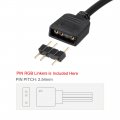 Uxcell Argb Splitter Cable Female To 3 Pin Extension Connector Cord Wire For 5050 3528 Led Light Strips 1m Length