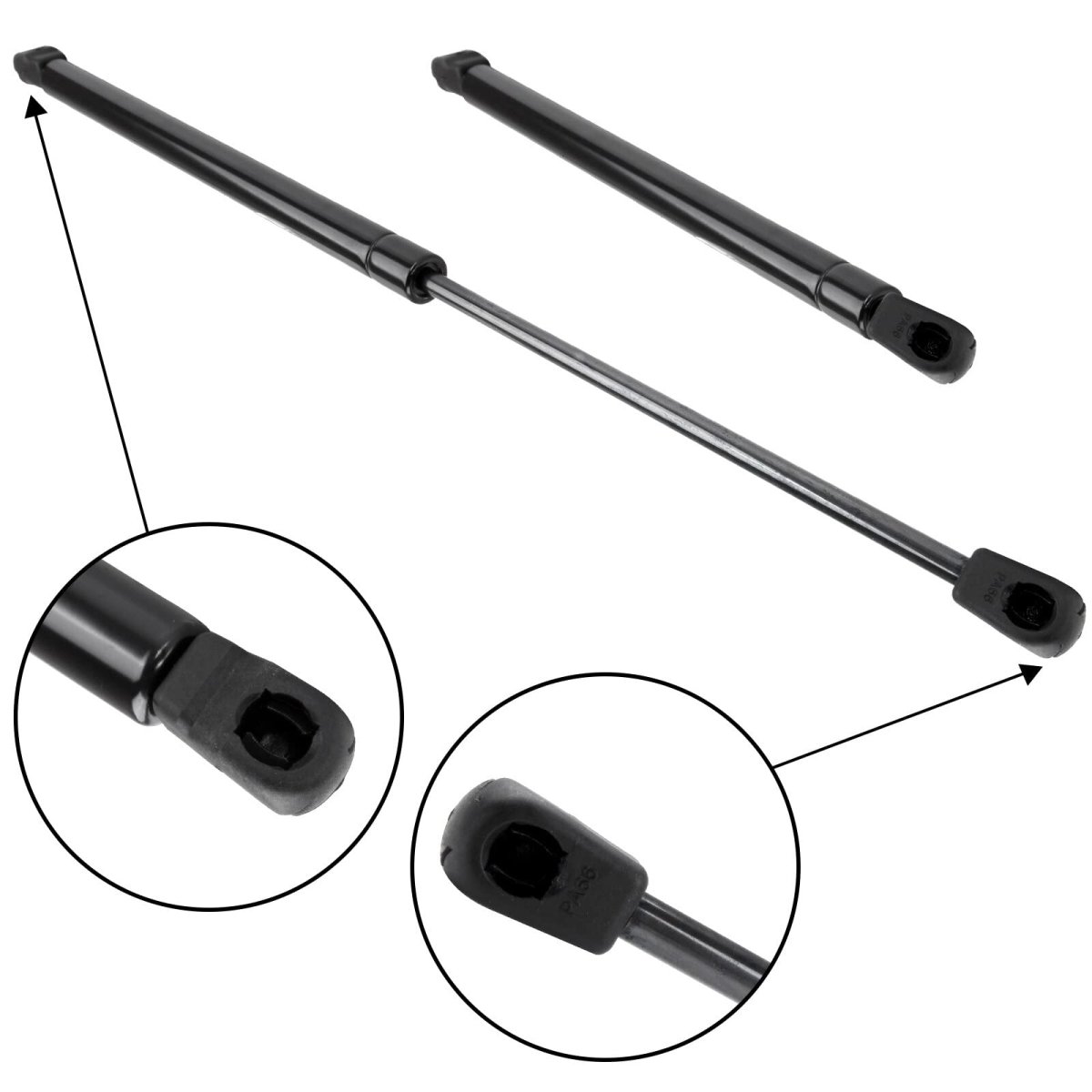 Rear Tailgate Lift Support Gas Struts For Kia Rio 2005 And Rio5 2006 2011 Pm3071 19 3 In Extended Length Set Of 2