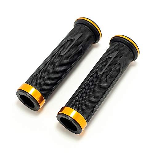 Universal 7 8a Motorcycle Hand Grips Rubber Handle Bar End For Honda Grom Msx125 Gold