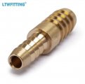 Ltwfitting Brass Barb Hose Reducing Splicer Mender 1 4-inch Id X 3 8-inch Fitting Air Water Fuel Boat Pack Of 50