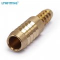 Ltwfitting Brass Barb Hose Reducing Splicer Mender 1 4-inch Id X 3 8-inch Fitting Air Water Fuel Boat Pack Of 50