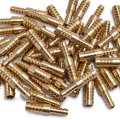 Ltwfitting Brass Barb Hose Reducing Splicer Mender 1 4-inch Id X 3 8-inch Fitting Air Water Fuel Boat Pack Of 50 