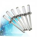 Callaron 40 Pcs 4 Rivets Riveter Accessory Stainless Steel Rivet Tool Supplies Open Type