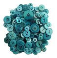 Buttons Galore Bali Blue Mason Jar 