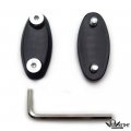 Httmt- Classic Black Mirror Block Off Base Plates Compatible With Hond Cbr 600 F4 F4i 900 Rr 929 954 1000rr P N