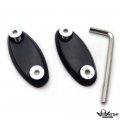 Httmt- Classic Black Mirror Block Off Base Plates Compatible With Hond Cbr 600 F4 F4i 900 Rr 929 954 1000rr P N
