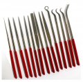 Toolusa 15-piece Premium Diamond File Set Diverse Profiles Sizes Fine Grit For Detailed Work Ergonomic Handles Multipurpose 