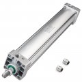Baomain Pneumatic Air Cylinder Sc 63 X 400 Pt 3 8 Bore 2-1 2 Inch Stroke 16 Screwed Piston Rod Dual Action