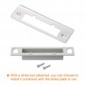 Uxcell Door Strike Plate 133mm X 40mm 201 Stainless Steel Latch Deadbolt For Frame Jamb Silver
