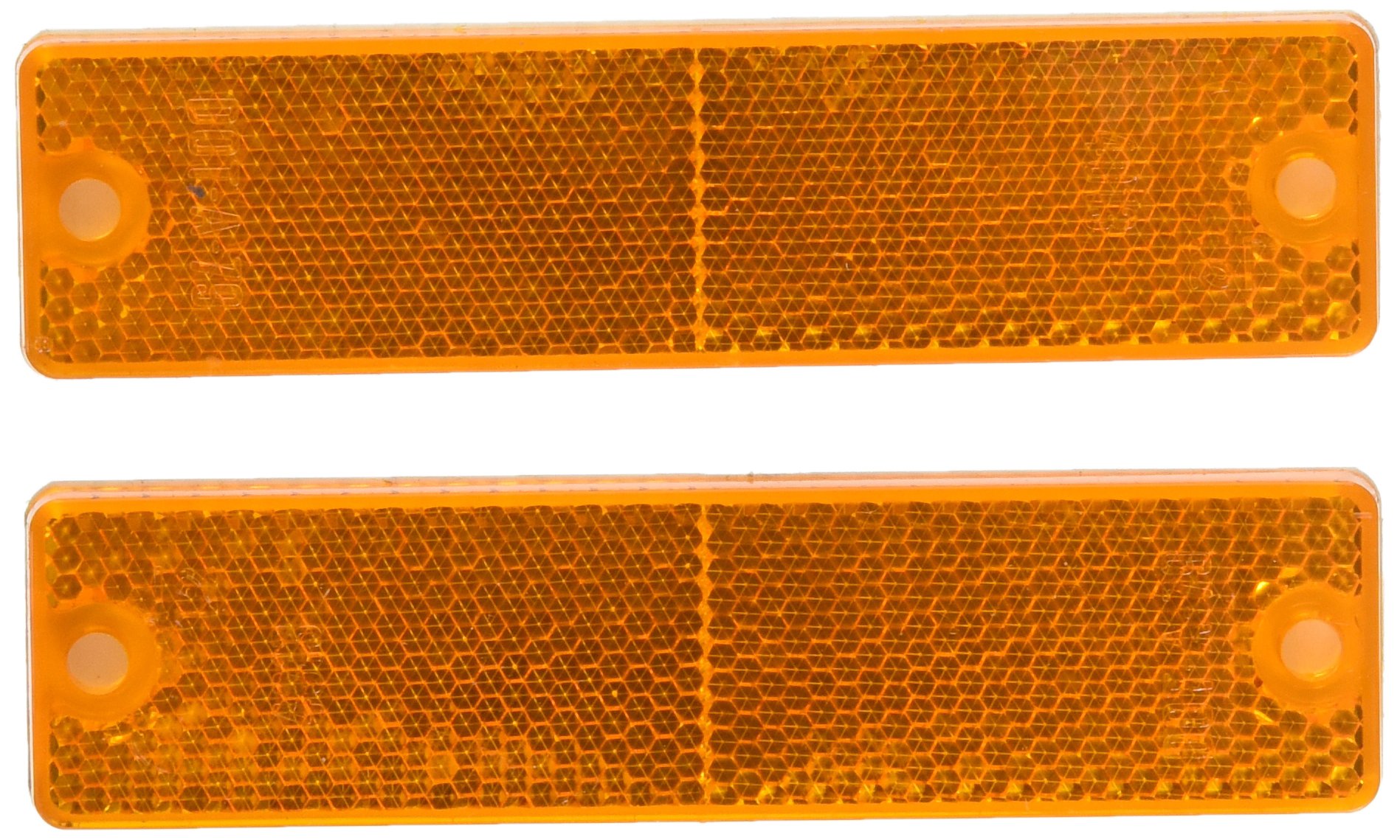 Grote 40133 5 yellow mini stick on screw mount rectangular reflectors