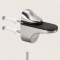 Uxcell Glass Shelf Bracket Wall Mount Adjustable Zinc Alloy Brushed Nickel Clamp For 3-20mm Thickness 4pcs