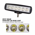 Willpower 2pcs 18w 6 Inch Led Work Light Spot Beam Single Row Bar 12v 24v Super Slim Offroad Driving Lights Fog Lamps For Truck