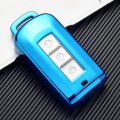 Kunio Car Key Fob Cover Case Fit For Mitsubishi Outlander Lancer Asx Protectivechain Tpu Key Holder A Blue