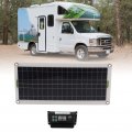 30w Polycrystalline Solar Panel Kit With 30a Dual Usb Controller 12v 24v Battery Charging System For Rvs Boats And Marine