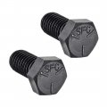 Uxcell 1 2 3 1 Hex Head Screw Bolts Fastener Grade 5 Unc Carbon Steel Black 2pcs