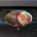 Christmas Holiday Jolly Happy Santa Claus Oval Tow Trailer Hitch Cover Plug Insert