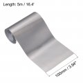 Uxcell Waterproof Peel And Stick Decorative Tape Self Adhesive 3 94 W X 16 4 L Pvc Removable For Wall Edge Silver Tone Brushed