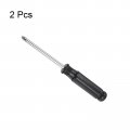 Uxcell Mini Phillips Screwdriver 5 0mm Cross Head With Black Handle For Small Appliances 2 Pcs