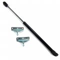 One 1 20 Inch Lb Gas Prop Strut With Two 2 90 Degree Angled Ball Stud Coated Steel Brackets 10mm 