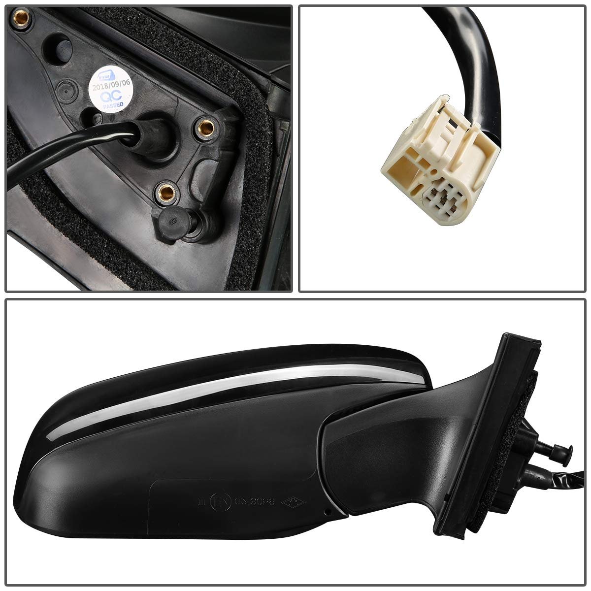 Auto Dynasty To1321244 Oe Style Powered Heated Passenger Right Side View Door Mirror For Toyota Rav4 06-08