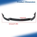 Carbon Fiber Style Front Bumper Lip Spoiler 3 Pieces Replacement For Model Y 2020 2021 2022 2023 2024