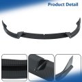 Carbon Fiber Style Front Bumper Lip Spoiler 3 Pieces Replacement For Model Y 2020 2021 2022 2023 2024