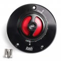 Cnc Keyless Fuel Gas Tank Cap For Kawasaki Er-6f Er-6n Ninja 650 2009 Gtr 1400 2010 1000 Zx-10r 2008 600 Zx-6r Versys Abs 